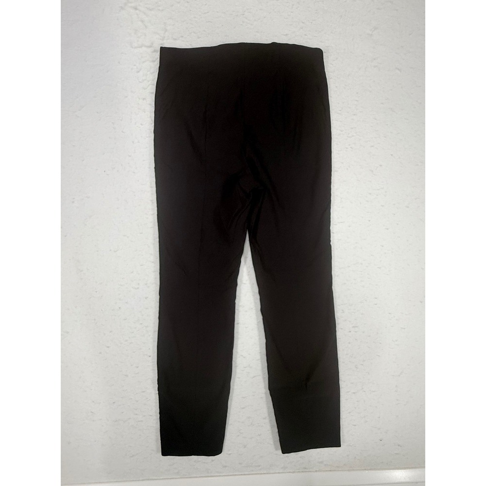Simply Vera Vera Wang Womens Black Pull On Ankle Pants Button Hem Slim Fit Large - Picture 2 of 3